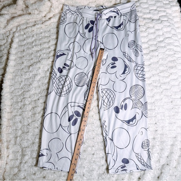 Disney Women’s Pajama Bottoms - White with Black Mickey Mouse Design - Picture 4 of 12